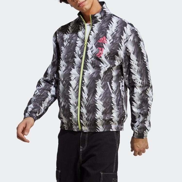 Adidas Reversible Stand Collar Jacket Men Outerwear Black HS9808