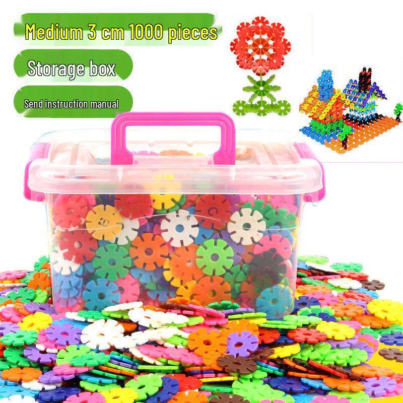 Educational Snowflake Interlocking Building Blocks for Children - Early Education Toys