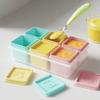 Dishwasher Safe Baby Food Storage Container 6 Grids Silicone Snacks Organizers Freezer To Microwave Snacks Box With Lid
