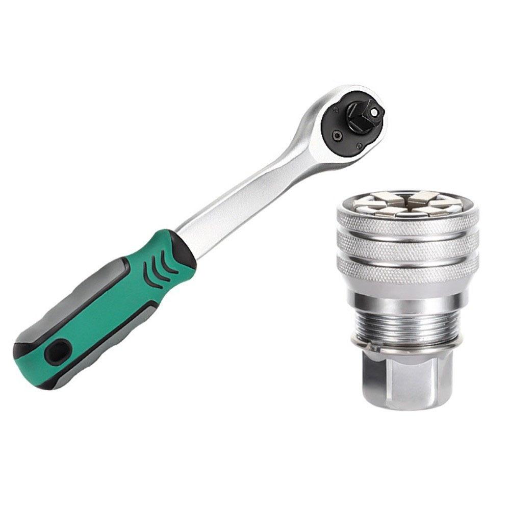 Heavy Duty Adjustable Socket Wrench Set 10-19mm Universal Socket Wrench  Automotive