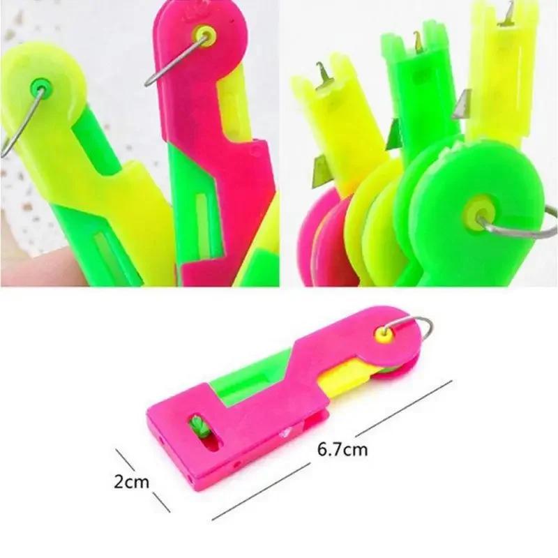 Auto Needle Threader DIY Hand Sewing Threader Hand Machine Stitch Insertion Automatic Thread Device Household Sewing Tools