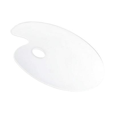Royalways Makeup Palette Tray Portable Acrylic for Lipstick Mixed Foundation Pigments, 12cm, 1 Piece