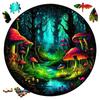 Non-Toxic Interesting Mushrooms Wooden Puzzles For Adults Kids Wood Diy Crafts Animal Shaped Christmas Gift Board Games Jigsaw Puzzle