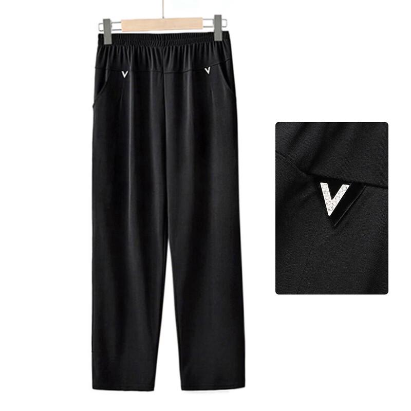 YUZHAOLIN Women s Elastic Waist Casual Pants L