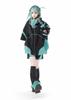 XHSUKADO Jirai-kei Hoodie Black & Green Embroidery Zip-up Size M