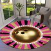 Metalball Round Area Rug,Carpet Rug for Living Room Bedroom Sofa Playroom Decor,Non-slip Floor Mat