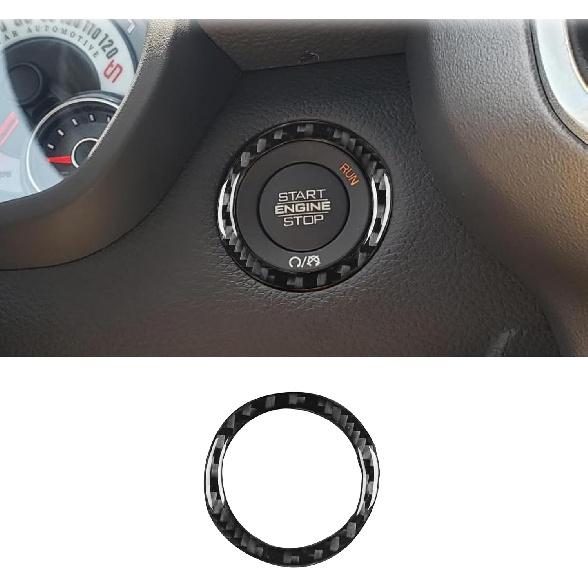 4pcs Carbon Fiber Car Window Lift Switch Cover Stickers Compatible with Dodge RAM 1500/2500/3500 2019-2023 Crew Cab, Door Glass Control Panel Trim