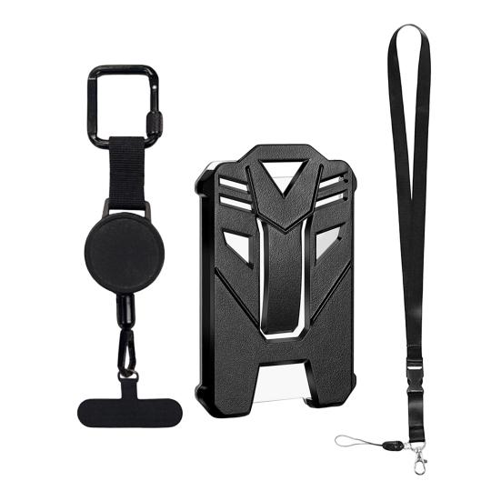 Mobile Phone Buckle Keychain with 60cm Cord ID Badge Holder Retractable Clip Anti-Theft Security Belt Clip Attachment for Travel Hiking
