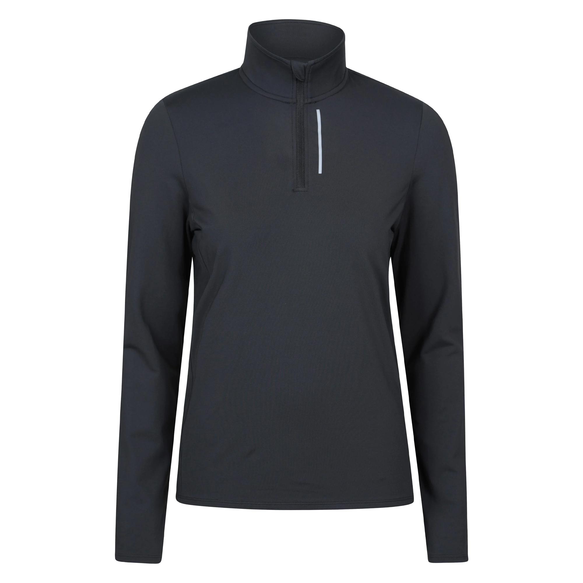 Capa intermedia con cremallera de un cuarto React para mujer de Mountain Warehouse 8 UK negro