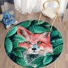 Jungle Animal Print Round Carpets for Living Room Rug Children Carpet Home Bedroom Kid Room Floor Mat Soft Mat for Children