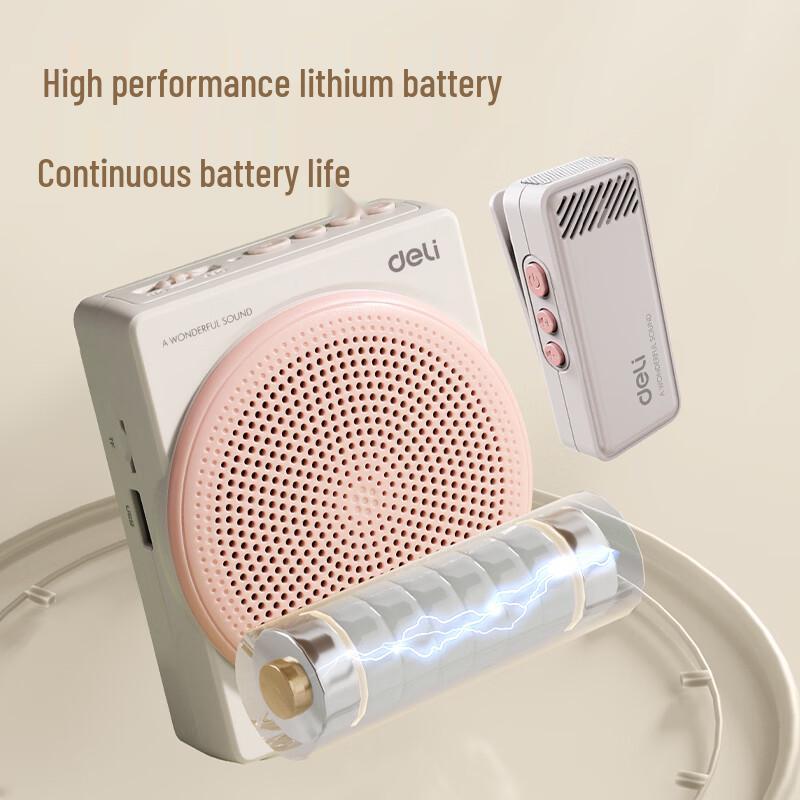 Deli LT910J 10W Wireless Portable Voice Amplifier CN plug (adapter included)