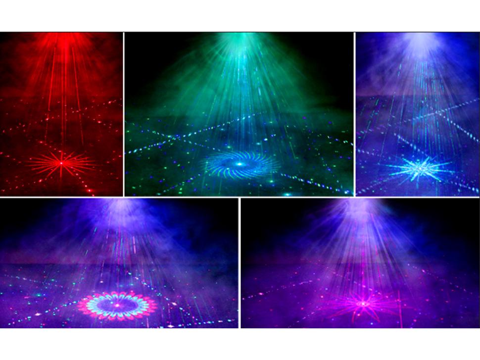 RGB Laser Light Show: Multicolor Laser Patterns for DJ, KTV, Disco, Stage with DMX Control
