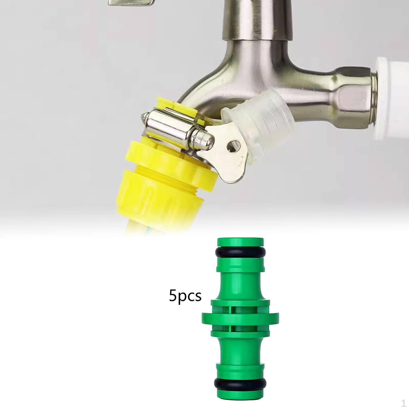 

5 шт. Садовый шланговый соединитель для шланга с наружной резьбой для быстрого ремонта водопроводного соединения зелёный
