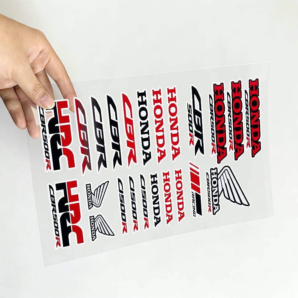 FOR HONDA CBR500R Waterproof Reflective Motorbike Stickers Easy Peel Removable Decals for Motorcycle Car