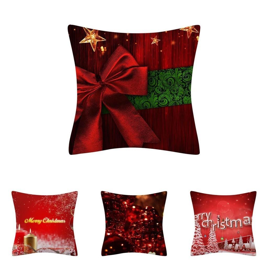 Vibrant Christmas Themed Decorative Cushion Cover For Festive Home Decor 18x18