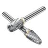8x Double Cut Tungsten Carbide Burrs Rotary Burr Set 1/4" Shank Die Grinder Bit