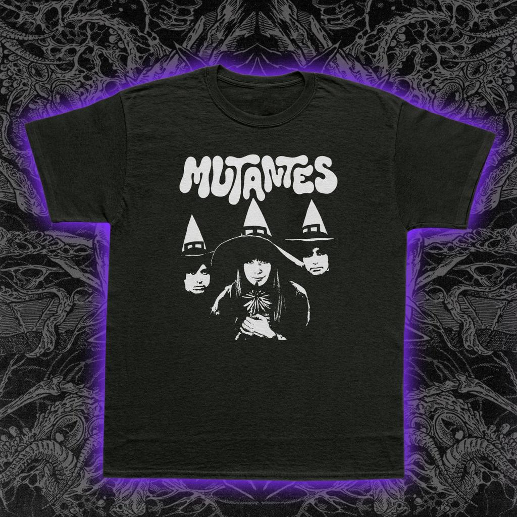 Os Mutantes Premium T-Shirt Hexenhut Porträt Tropicalia Psychedelic Rock S-5XL