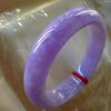 Natural Myanmar Violet Jade Bangle Hand -Carved Bracelet Women Bracelets Jadeite Real Jades Bangles Jewelry Accessories