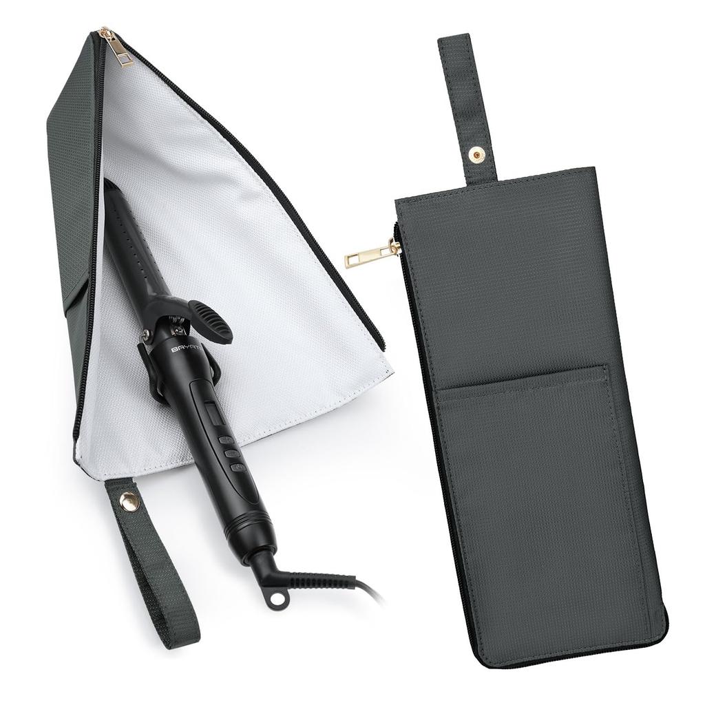 BAYATA Curling Iron Case Curling Iron Pouch Storage Hot Heat Resistant 300 Degrees Curling Iron Storage Iron Case Iron Pouch Iron Case with Storage