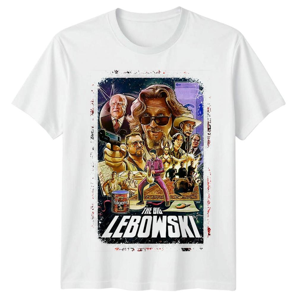 The Big Lebowski 1998 Movie Poster Inspired Tshirt Retro 90s Tee Unisex
