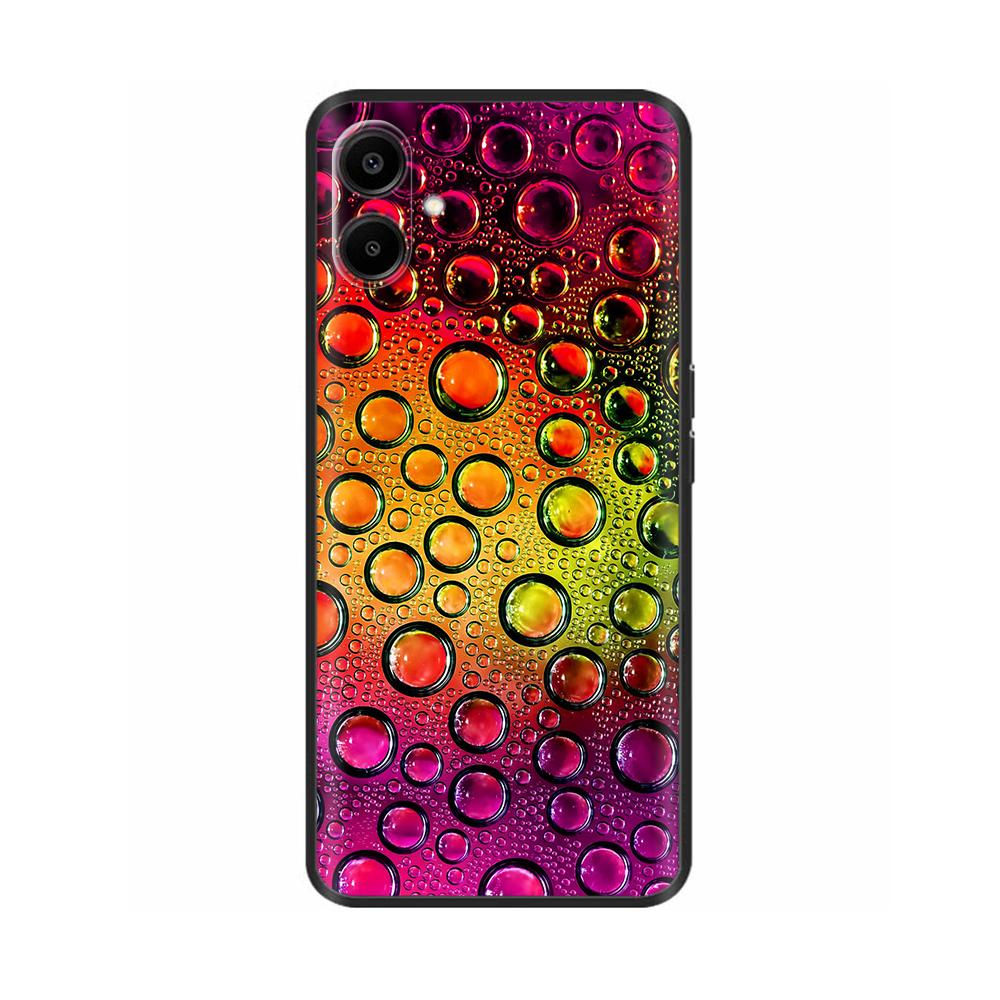 For Samsung Galaxy A06 Case Luxury Black Silicone Painted For Samsung Galaxy A06 SM-A065F Cases Bumper TPU Phone Protector Cover