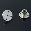 6pc 3/3.17/4/5/6/7/8/10/11/12mm Rigid Flange Coupling Motor Guide Shaft Coupler Motor Connector Shaft Axis Bearing Fittings