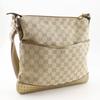 Gucci Shoulder Bag 145857 Beige GG Canvas Women Used