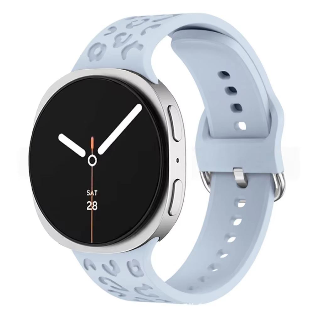 Band for Samsung Galaxy watch 8/8 classic 46mm 44mm 40mm Engraved Leopard Wrist Bracelets Correa pulseras Galaxy watch 8 Strap