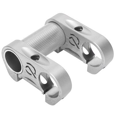 Fahrrad Doppel Vorbau Erhöher 25,4MM Klapprad Aluminiumlegierung Verstellbarer Lenkervorbau Silber