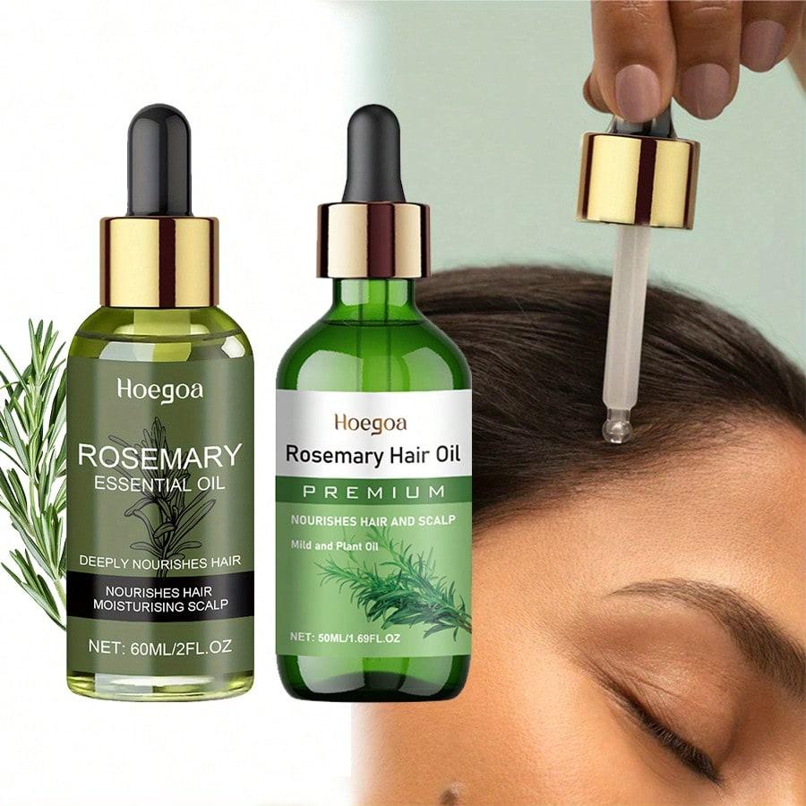 1pc/2pcs Rosemary Hair Oil, A Hair Serum Containing Rosemary Leaf Oil And Coconut Oil, Moisturizes D