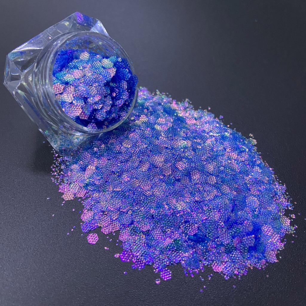 1kg Bag Glitter Chunky Iridescent Holographic Glitter Bulk for Snow Globe Cup DIY Gift Craft Glitter
