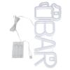 USB or Battery Powered LED Neon Sign Beer Bar Shaped LED Sign High Safety Neon Sign  Bar