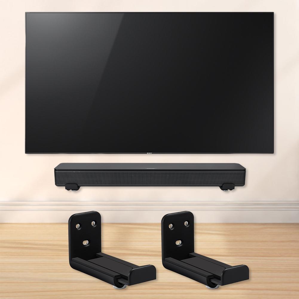 Soundbar Wall Mount Bracket Anti-Drop Universal Drywall Sound Bar Wall Brackets Soundbar Speaker Mounting Holder for Sony Vizio