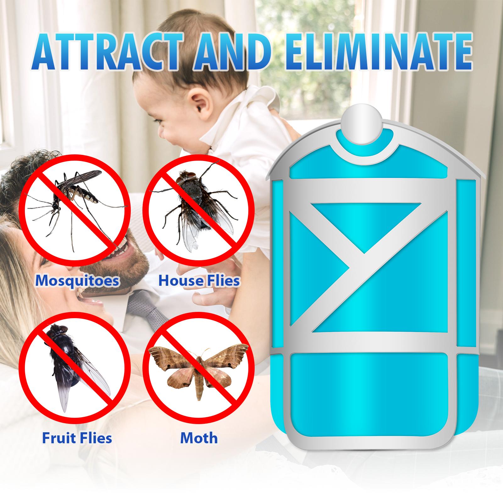 

12 шт. Летающие сменные картриджи Фруктовая мошка Гнус Комар Липкие сменные картриджи One Size белый