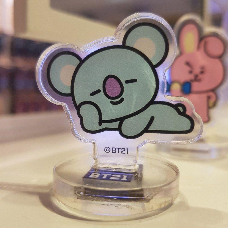 Kpop Bts Bt21 Cute Standee Action Figure Doll Van Acrylic Standing Decor Table