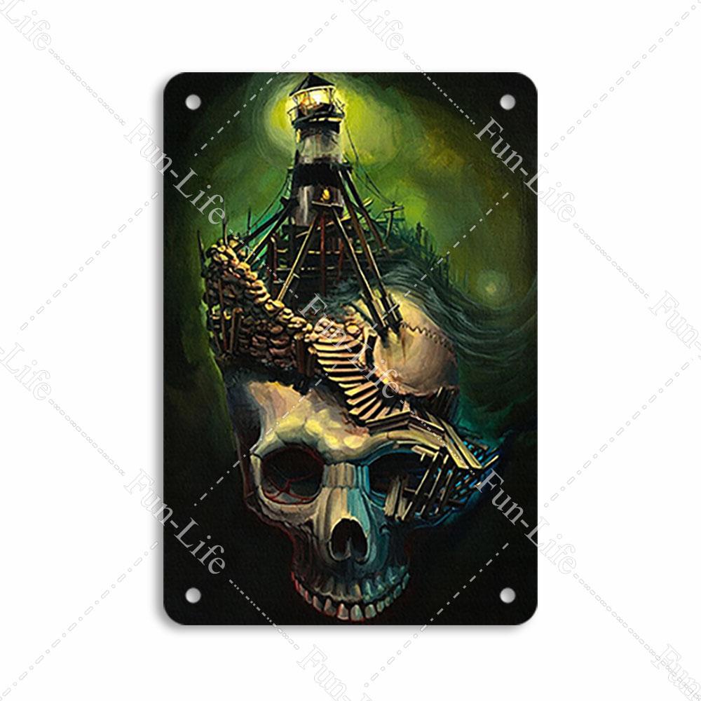 Easter Plaque Metal Tin Signs Shabby Chic Painting Poster Skeleton Vintage Wall Art Sticker Pub Bar Home Casino Decor 20x30 cm