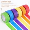 A84E-Colored Masking Tape,Colored Painters Tape For Arts And Crafts, Labeling Or Coding - 6 Different Color Rolls - Masking Tape
