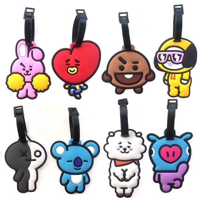 Kpop Boys Bangtan Bts Bt21 Tata Chimmy Cooky Rj Koya Mang Shooky Tag Luggage
