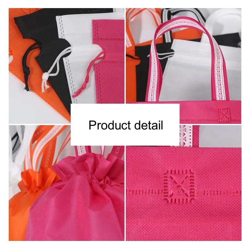 Non Woven Bundle Pocket Holiday New Year Christmas Party Makeup Gift Bag Black Red Pouch Bags Jewelry Wedding