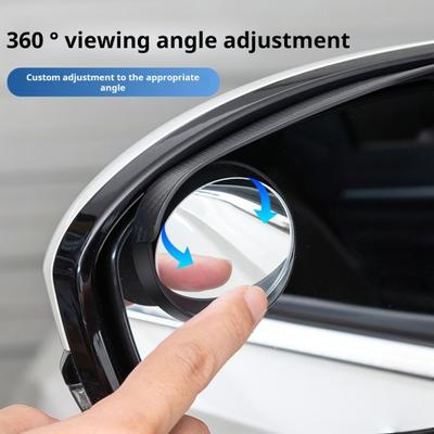 1 Pair Car Rearview Blind Spot Mirror Rain Eyebrows Adjustable Design Universal Easy