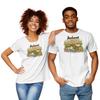 FEREDA, T-shirt unisex con stampa della città di Bucarest, t-shirt a maniche corte con scollo rotondo, t-shirt di coppia per uomo e donna, t-shirt di coppia abbinate