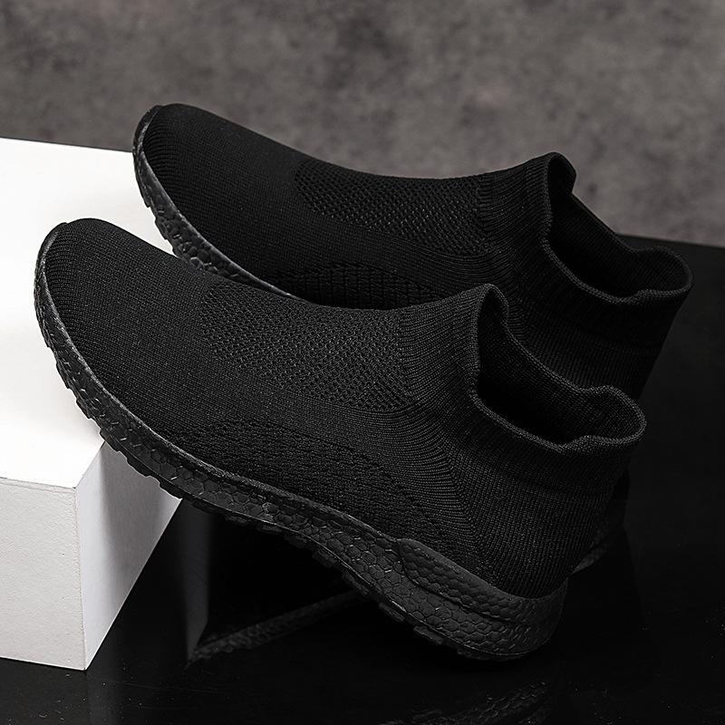 New couple flying woven sneakers men s and women s flying woven running shoes summer canvas shoes large size 35