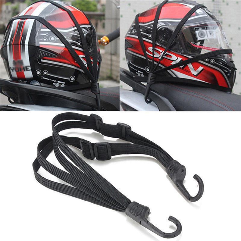 Universal Motorcycles Retractable Helmet Luggage Elastic Rope Strap Bicycle