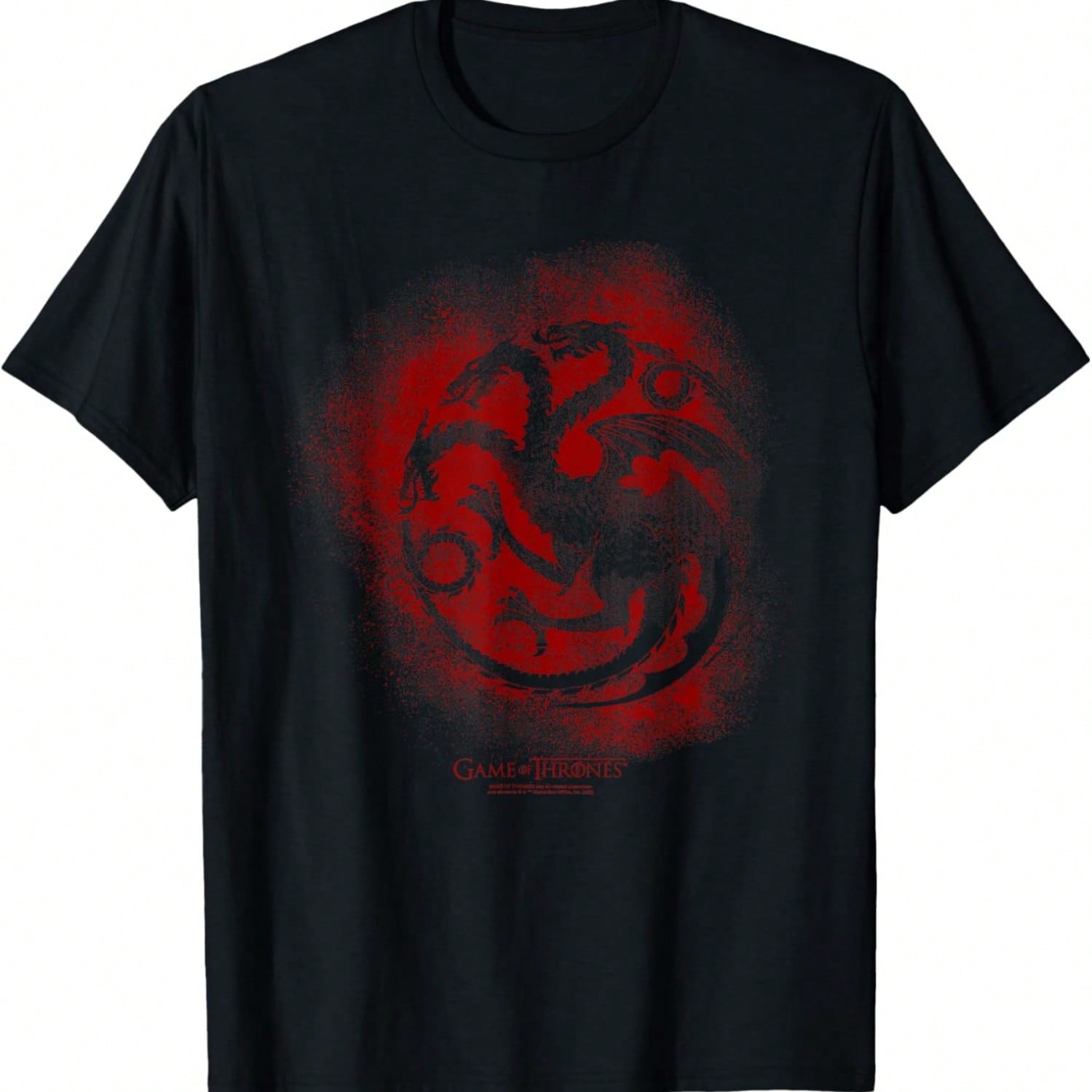 Casa Targaryen Camiseta con emblema.Jpg| Camiseta de adulto alta unisex del Trono de Hierro.Jpg| La noche es oscura Camiseta.Jpg| Camiseta con estanda S