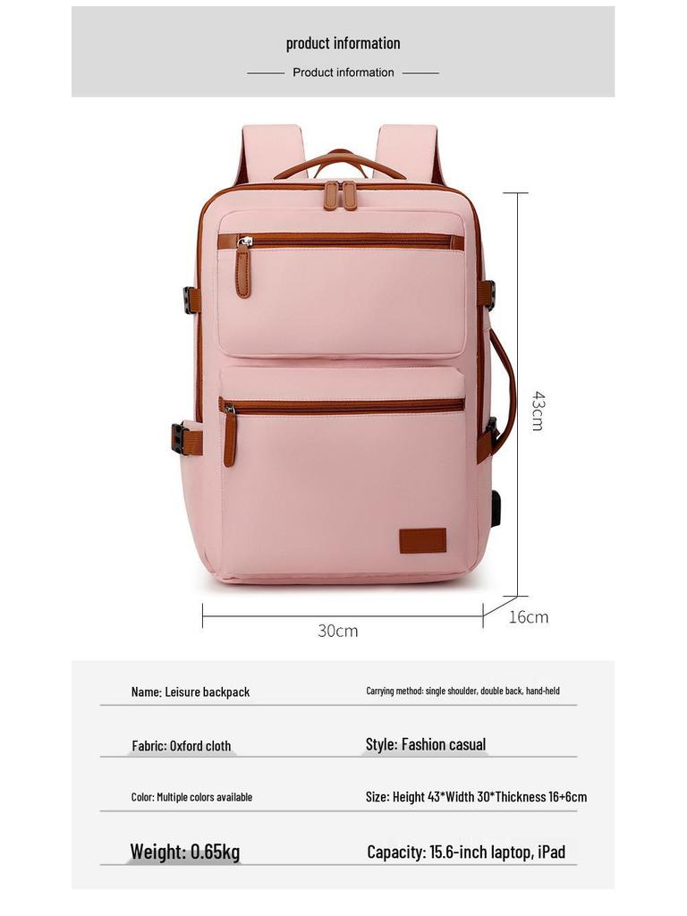 Unisex Cross-Border Backpack: Stylish, Casual & Multipurpose with USB and Laptop Compartment - Perfect for Students & Professionals