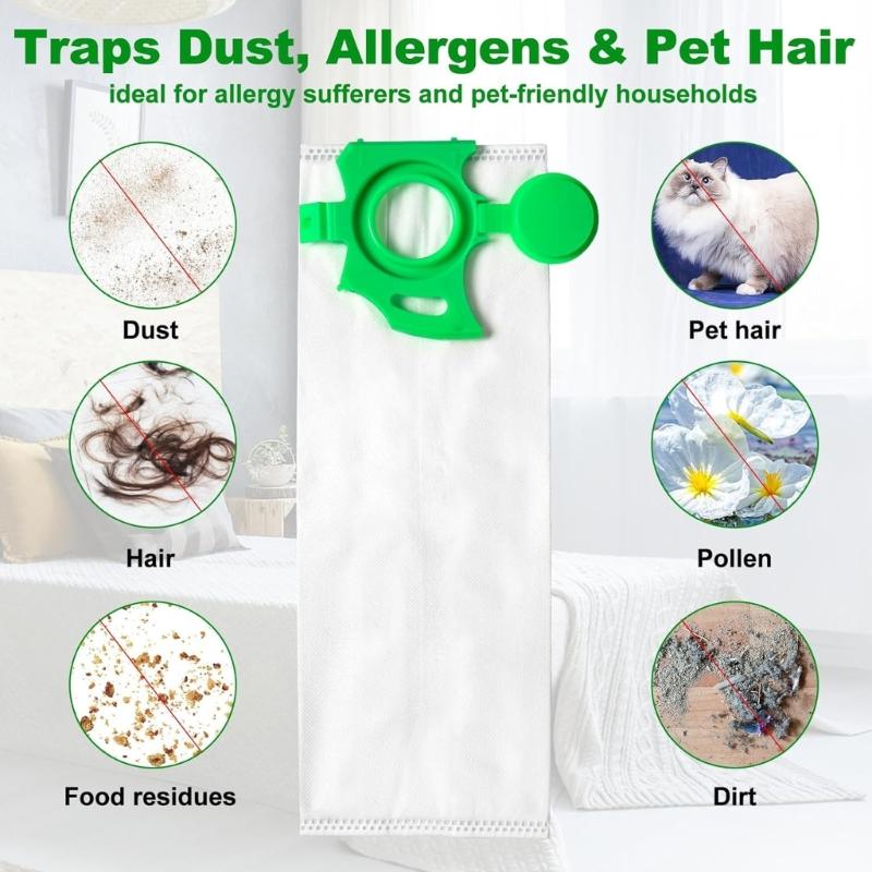 10PCS Vacuum Cleaner Dust Bag Dust Container for CV300 CV380 Model High Capacity Storage Efficient Particle Capture