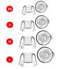 4-1Pairs for AirPods Pro New Transparent Replacement Earplugs Pressure Relief Version Anti-slip Ear Plugs Silicone Ear Tips Case