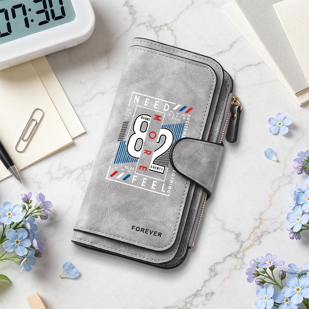 Stylish Long Wallet Fashion Casual Multi-card Slot Portable Functional Purse 