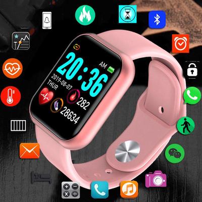 Y68 Bluetooth женщины Спорт Smartwatch Мужчины водонепроницаемые смарт-часы Монитор сердечного тарифа Smart Android