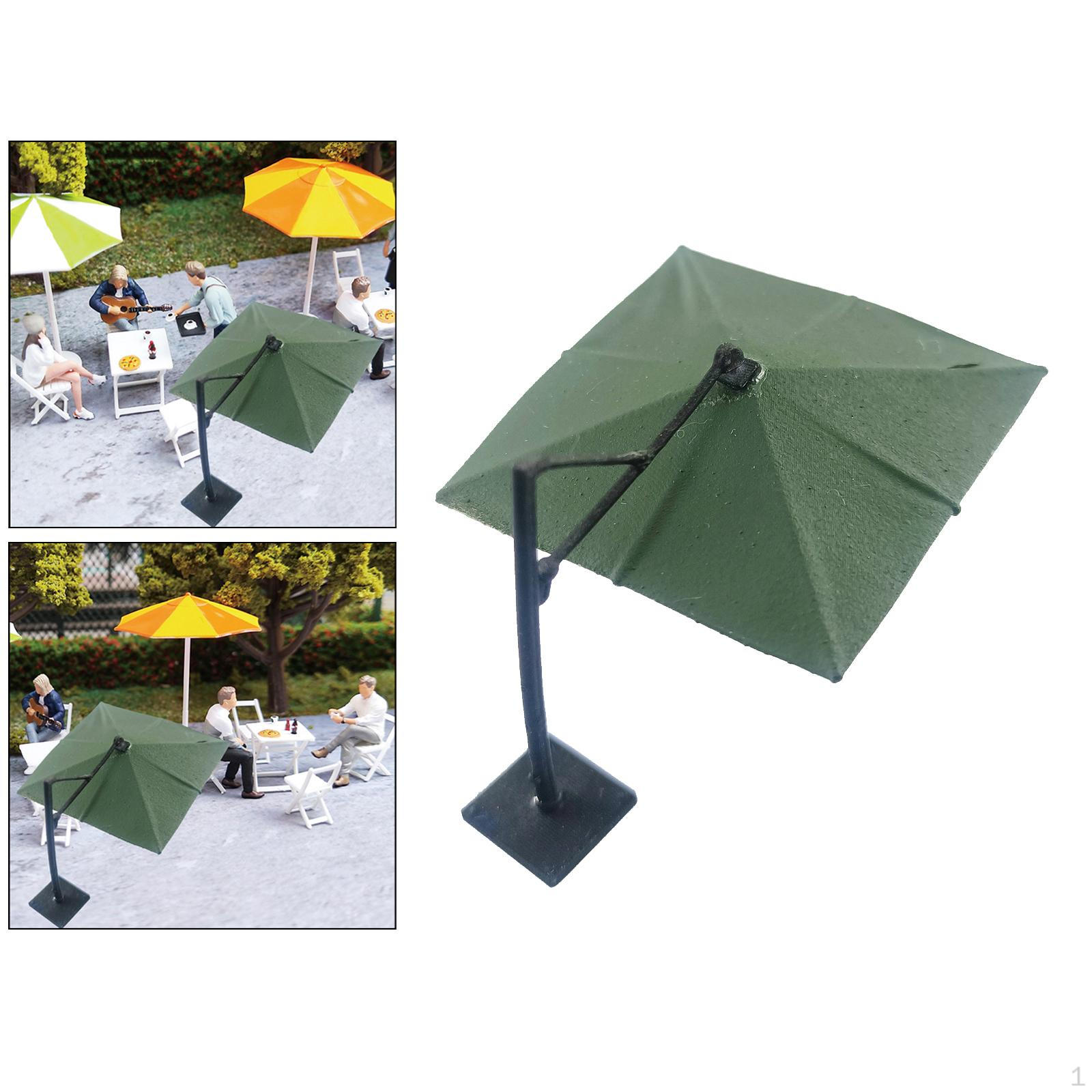 

1/6 Umbrella Model Decorative Accessory for Race Medal Miniature Scenes Square